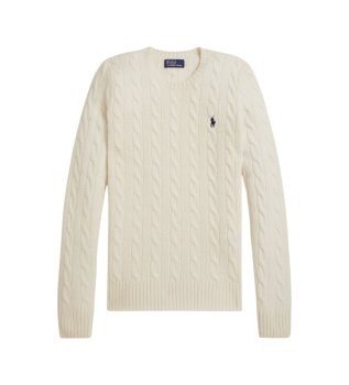 Girocollo in lana e cashmere a trecce 211971865 001 POLO RALPH LAUREN 