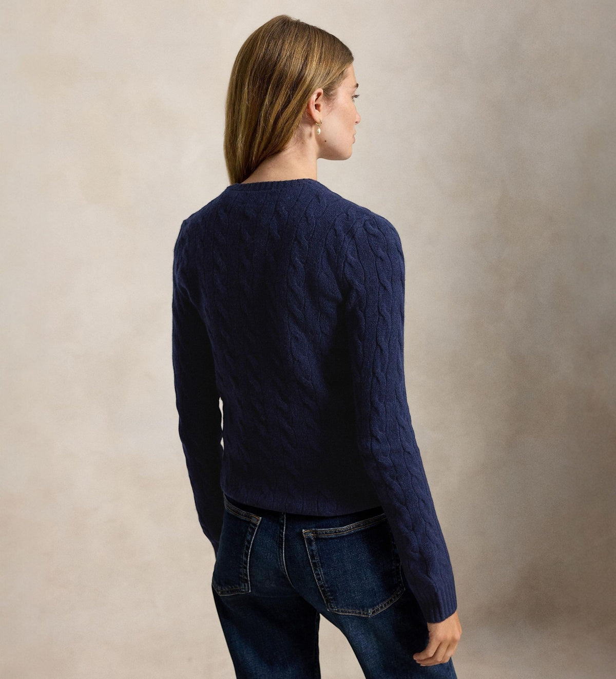 Girocollo in lana e cashmere a trecce 211971865 003 POLO RALPH LAUREN 