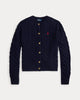 Cardigan a trecce in lana e cashmere