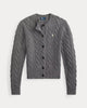 Braided wool and cashmere cardigan