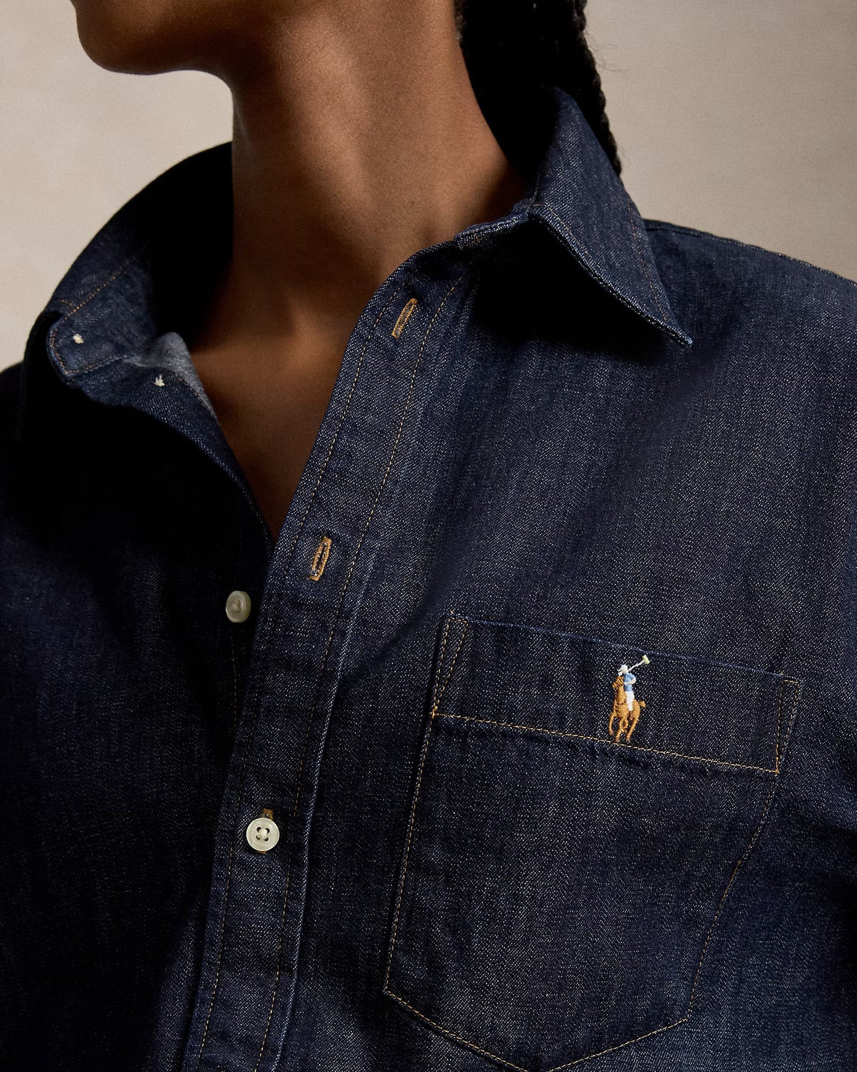 La camicia in denim Big-Fit 211B17136 001 POLO RALPH LAUREN 