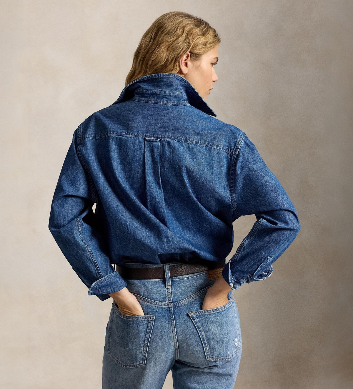 Camicia di denim Big Fit 211B17146 001 POLO RALPH LAUREN 