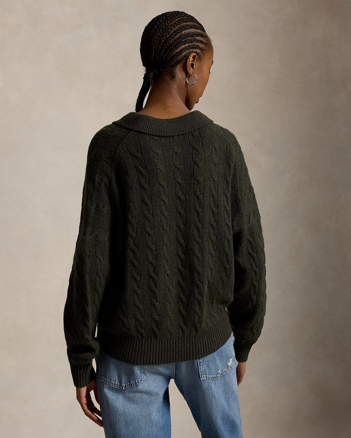 Maglia in lana e cashmere con collo polo 211B17767 002 POLO RALPH LAUREN 