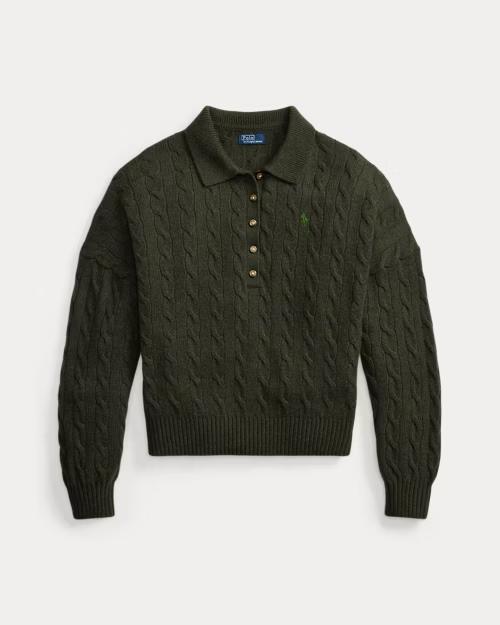 Maglia in lana e cashmere con collo polo 211B17767 002 POLO RALPH LAUREN 