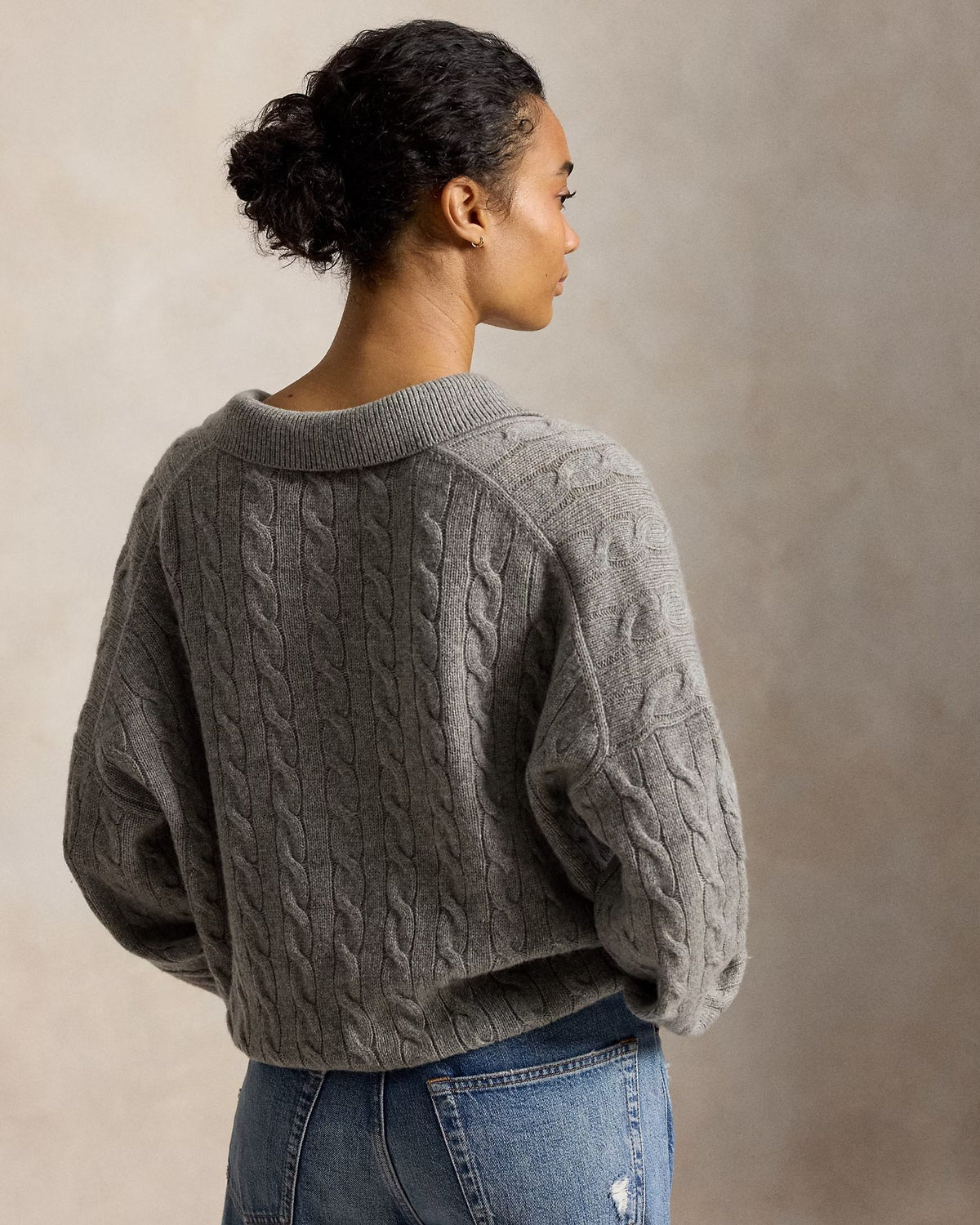 Maglia in lana e cashmere con collo polo 211B17767 005 POLO RALPH LAUREN 