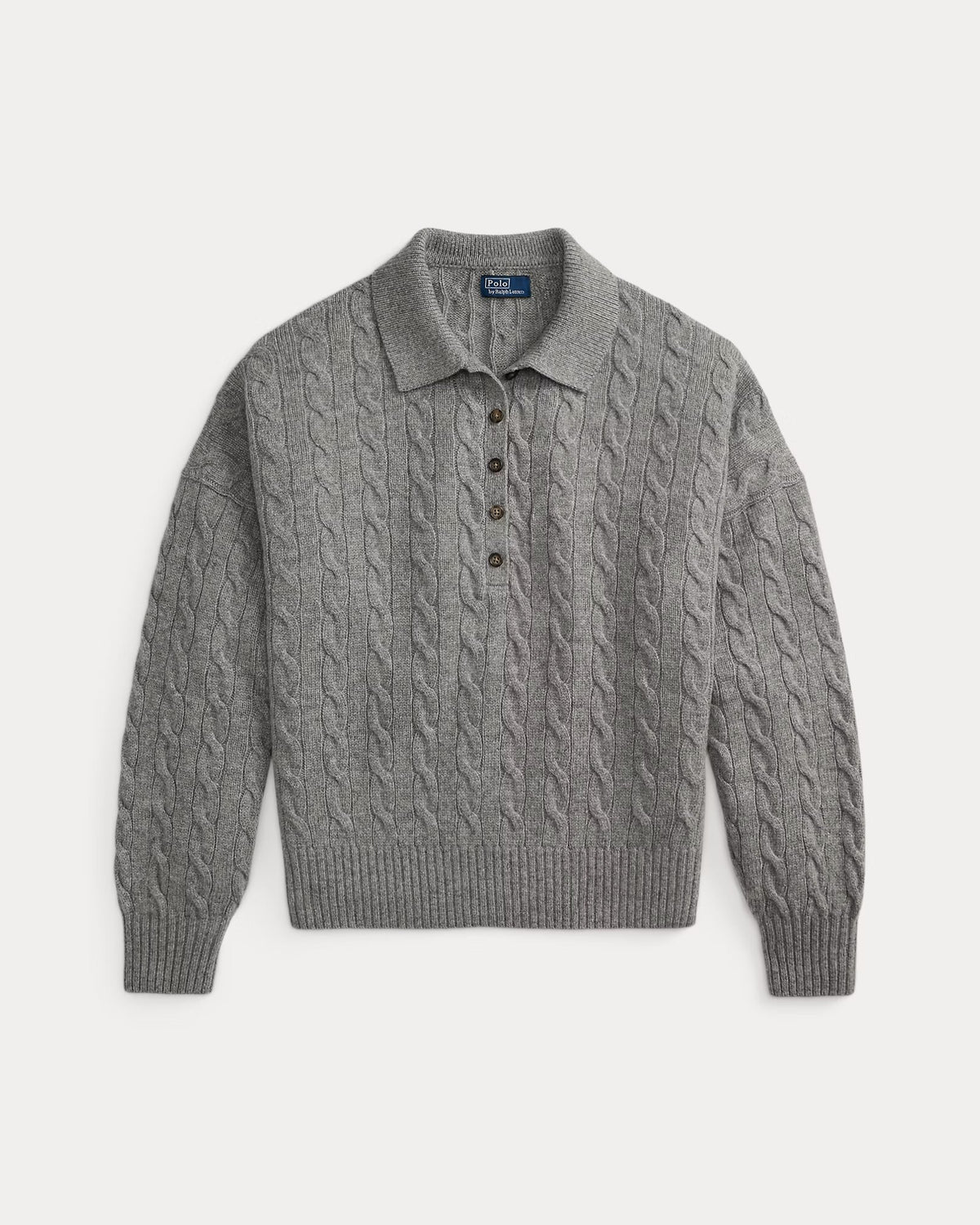 Maglia in lana e cashmere con collo polo 211B17767 005 POLO RALPH LAUREN 