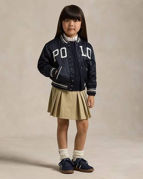 Skort in tessuto ponte a pieghe 312749584 002 POLO RALPH LAUREN 