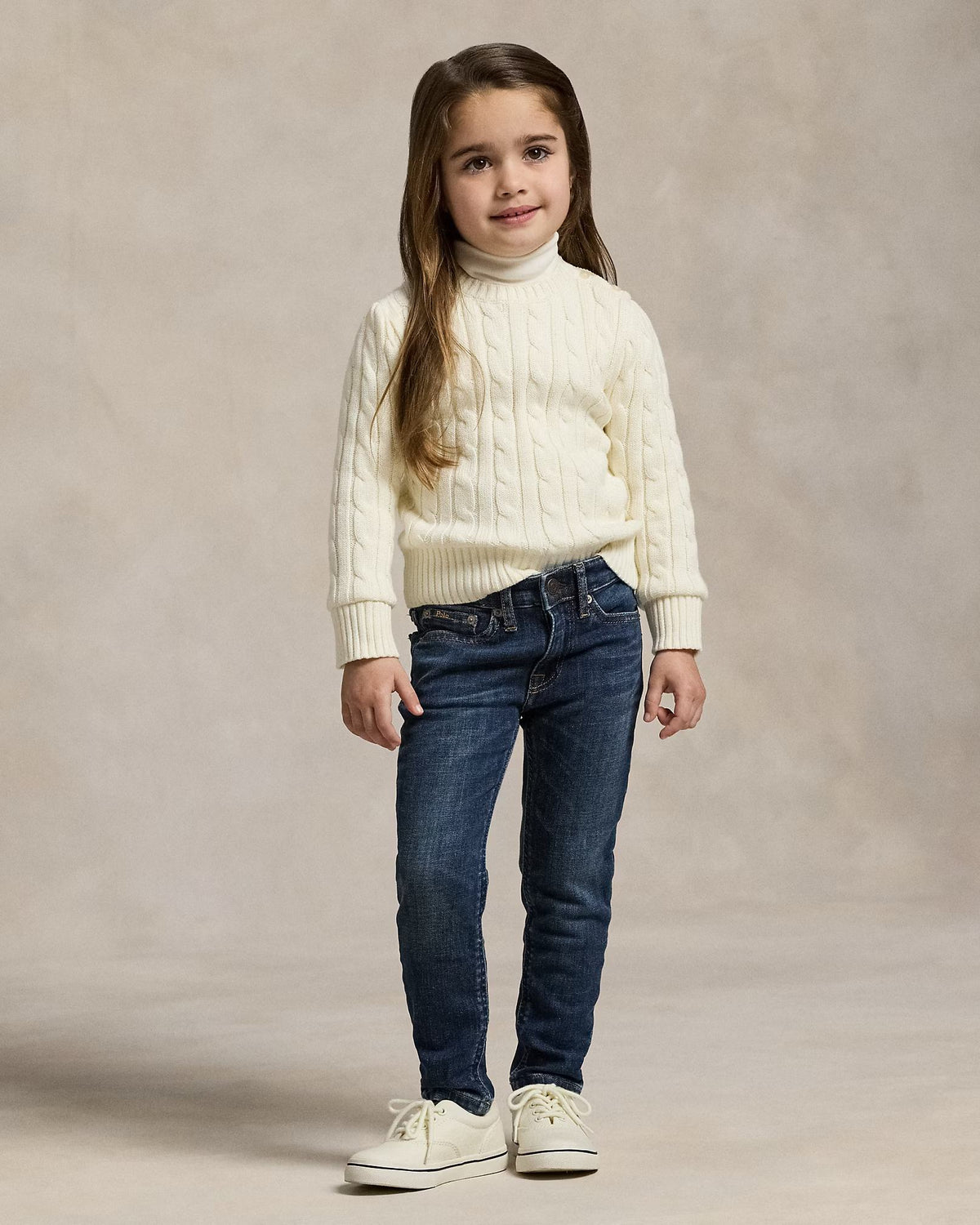 Maglia in cotone a trecce 312901316 011 POLO RALPH LAUREN 