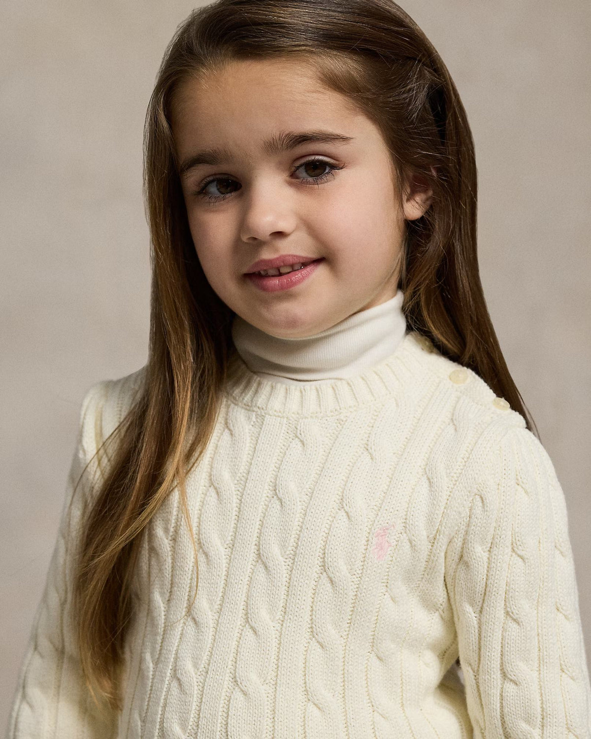 Maglia in cotone a trecce 312901316 011 POLO RALPH LAUREN 