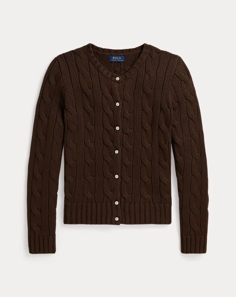 Cardigan in cotone a trecce 313B25968 005 POLO RALPH LAUREN 