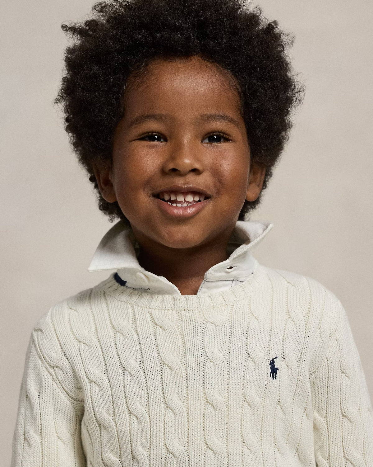 Maglia in cotone a trecce 322702674 024 POLO RALPH LAUREN 