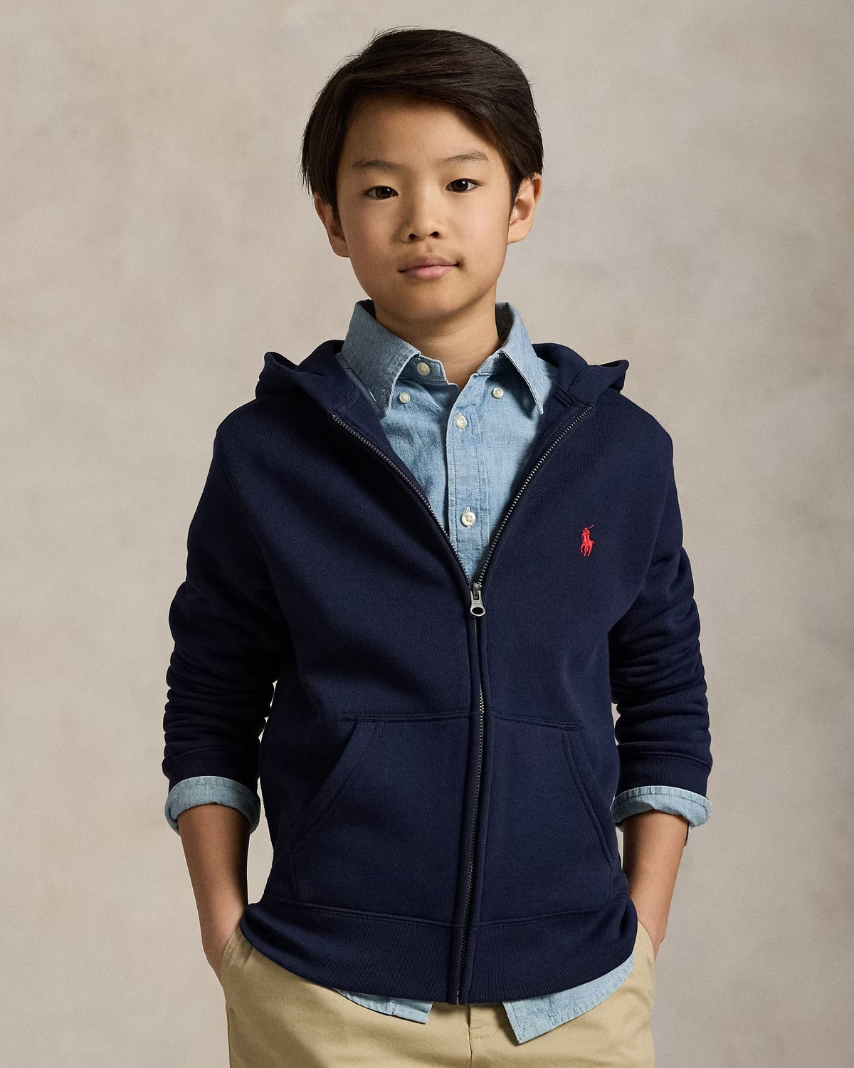 Felpa con cappuccio e cerniera 323547626 001 POLO RALPH LAUREN 