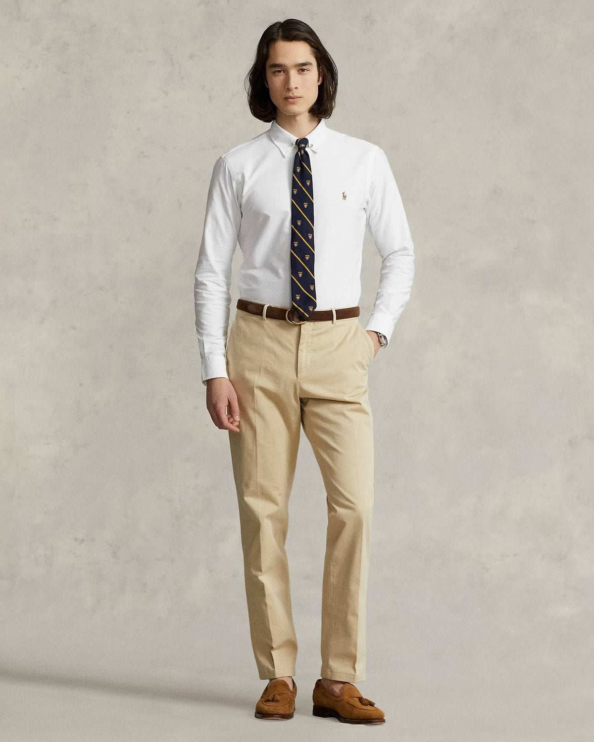 Camicia Oxford Custom-Fit 710792041 001 POLO RALPH LAUREN 