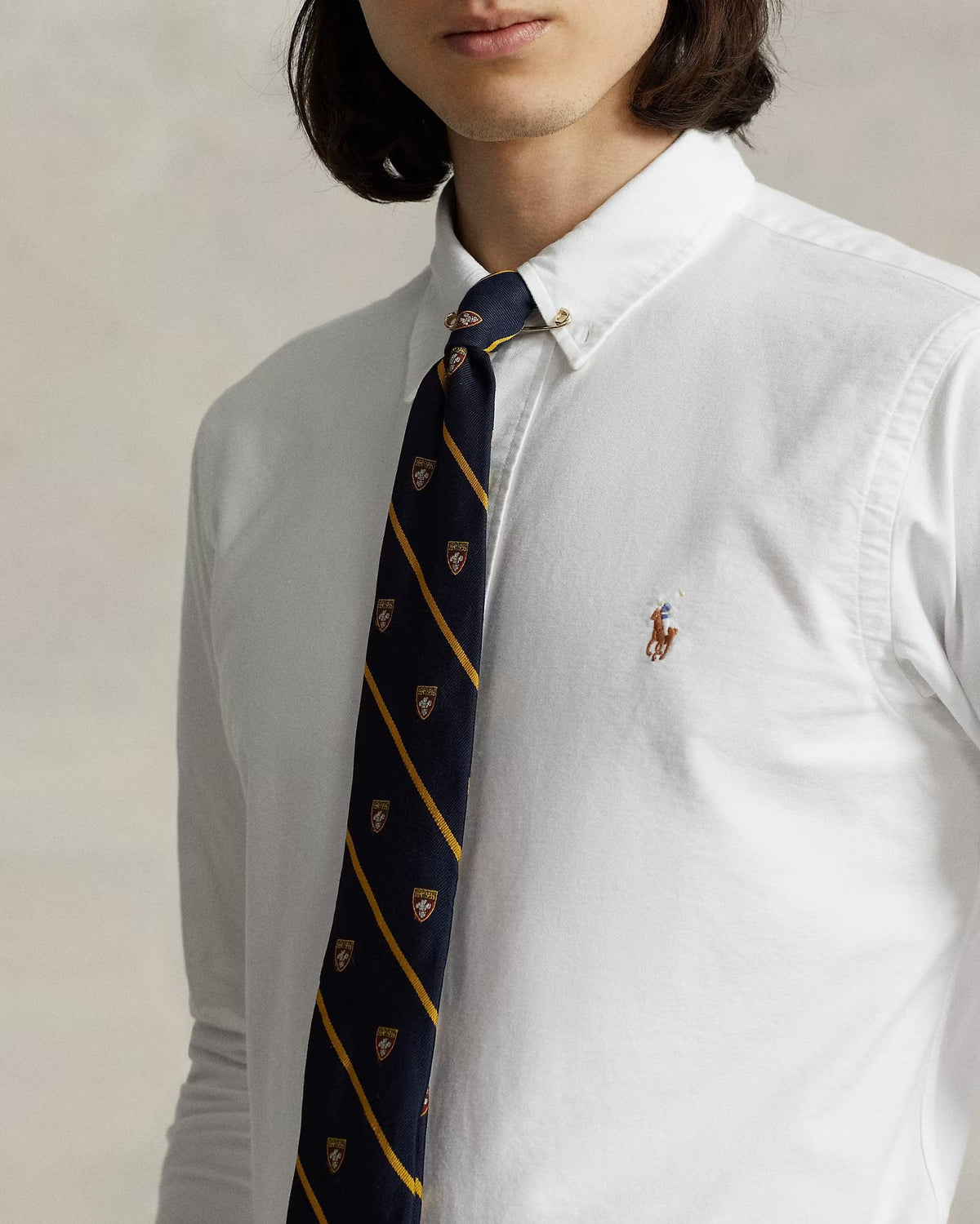 Camicia Oxford Custom-Fit 710792041 001 POLO RALPH LAUREN 