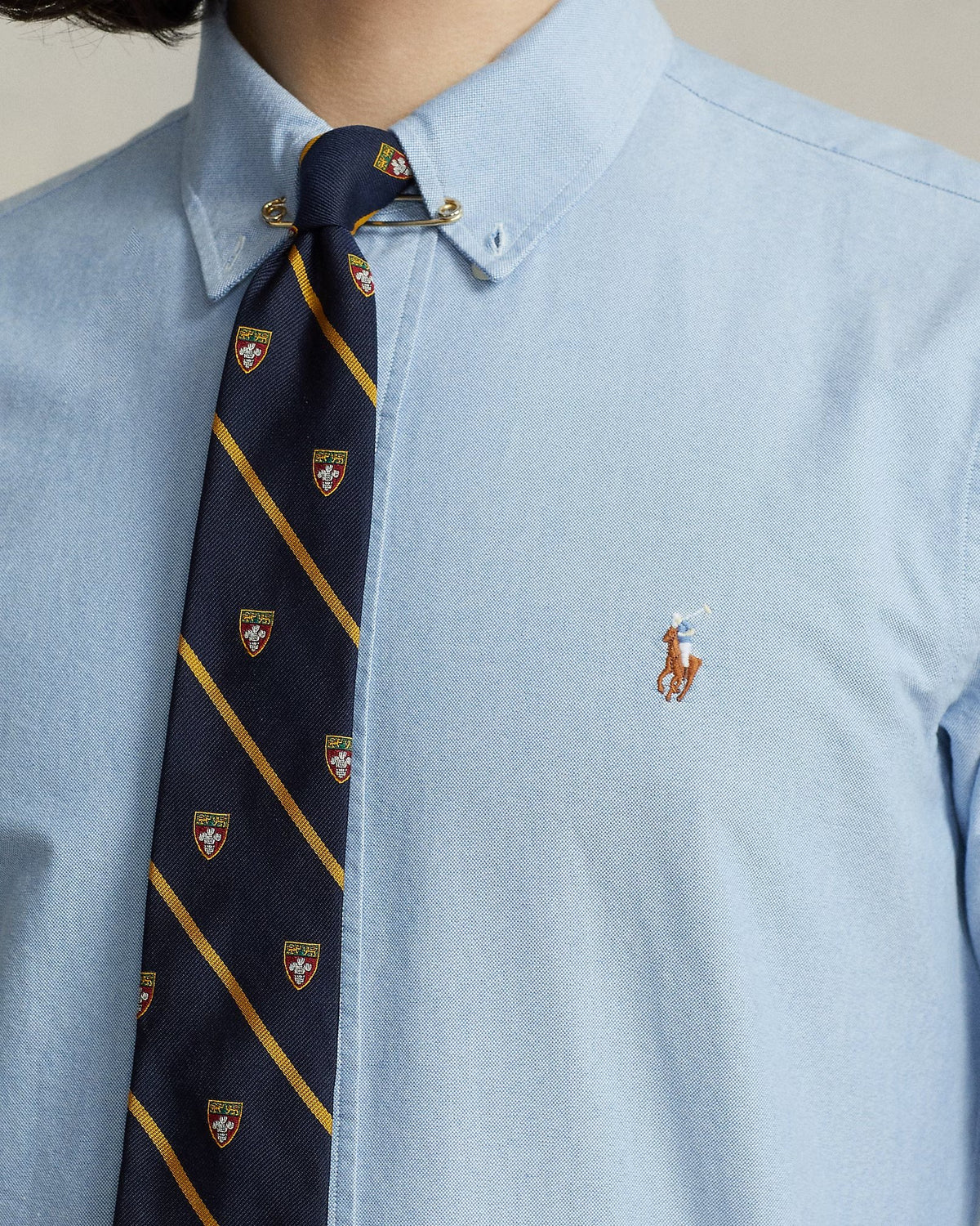 Camicia Oxford Custom-Fit 710792041 002 POLO RALPH LAUREN 
