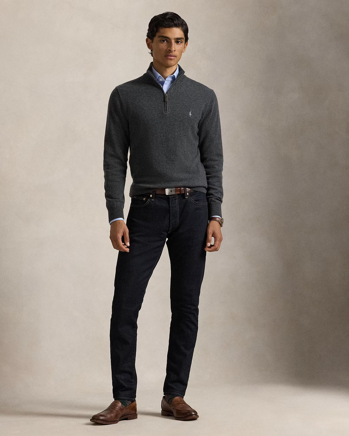 Maglia in lana con cerniera 710876756 017 POLO RALPH LAUREN 