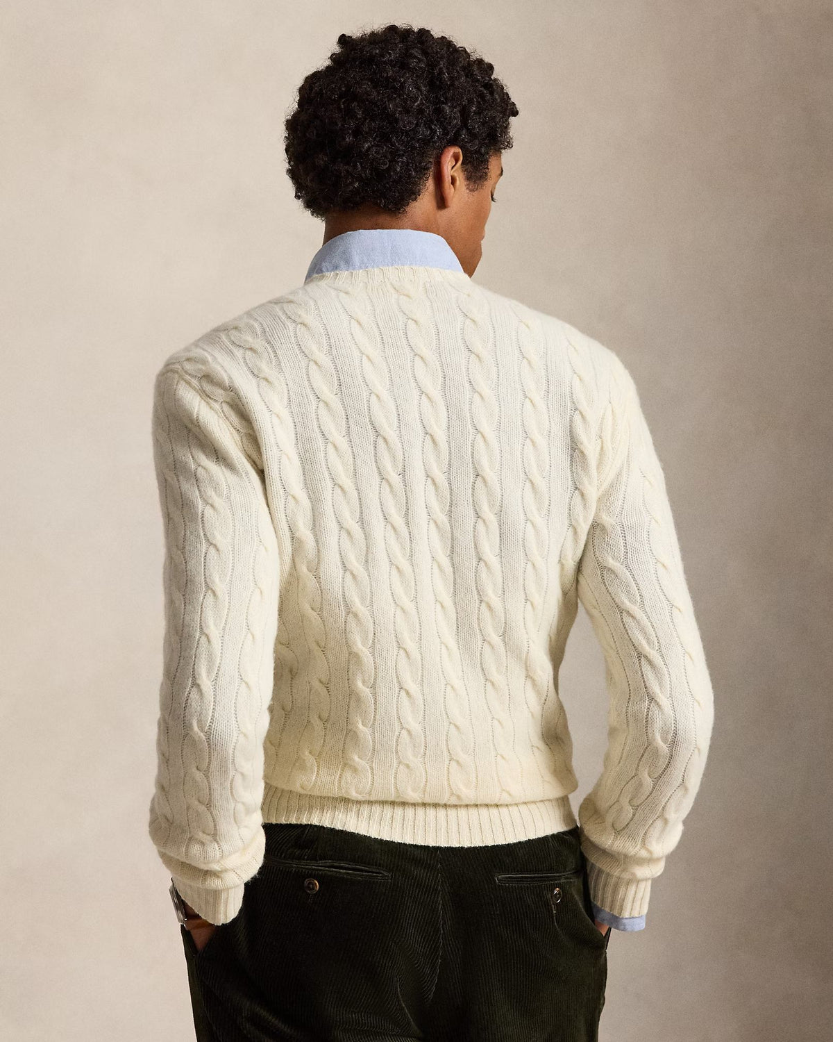 Maglia in lana e cashmere a trecce 710876762 010 POLO RALPH LAUREN 