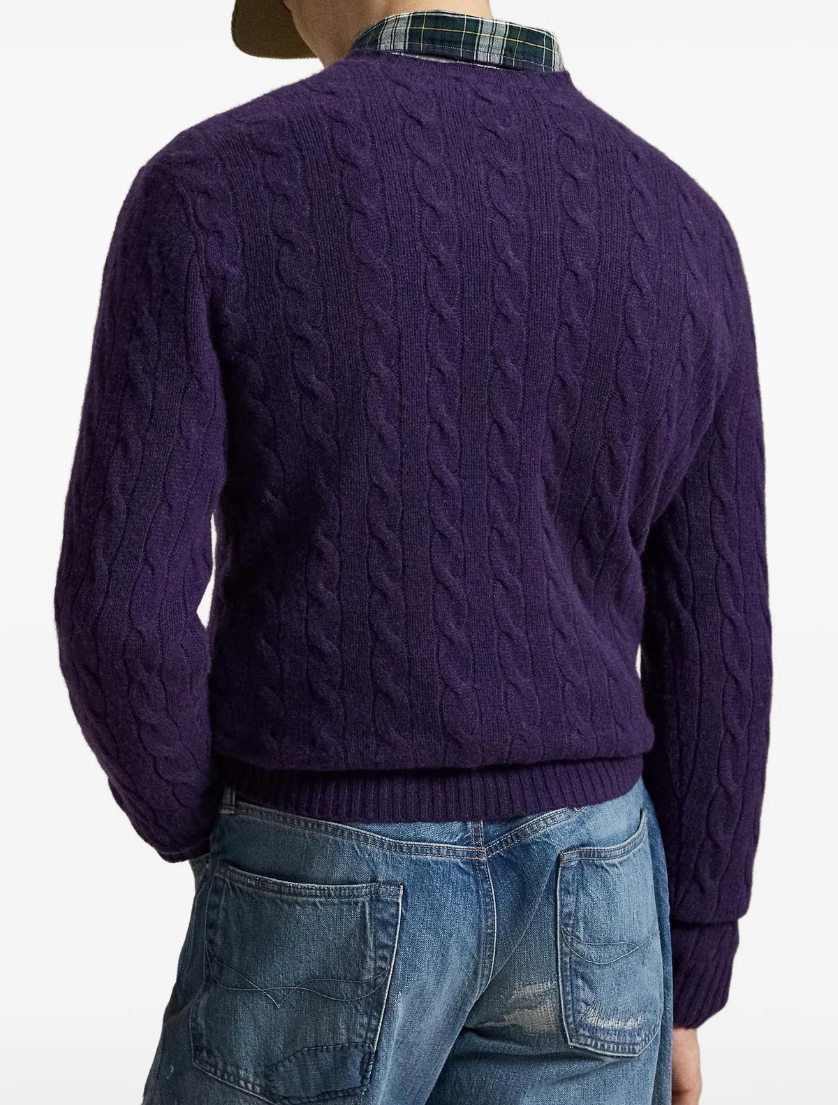 Maglia in lana e cashmere a trecce 710876762 505 POLO RALPH LAUREN 