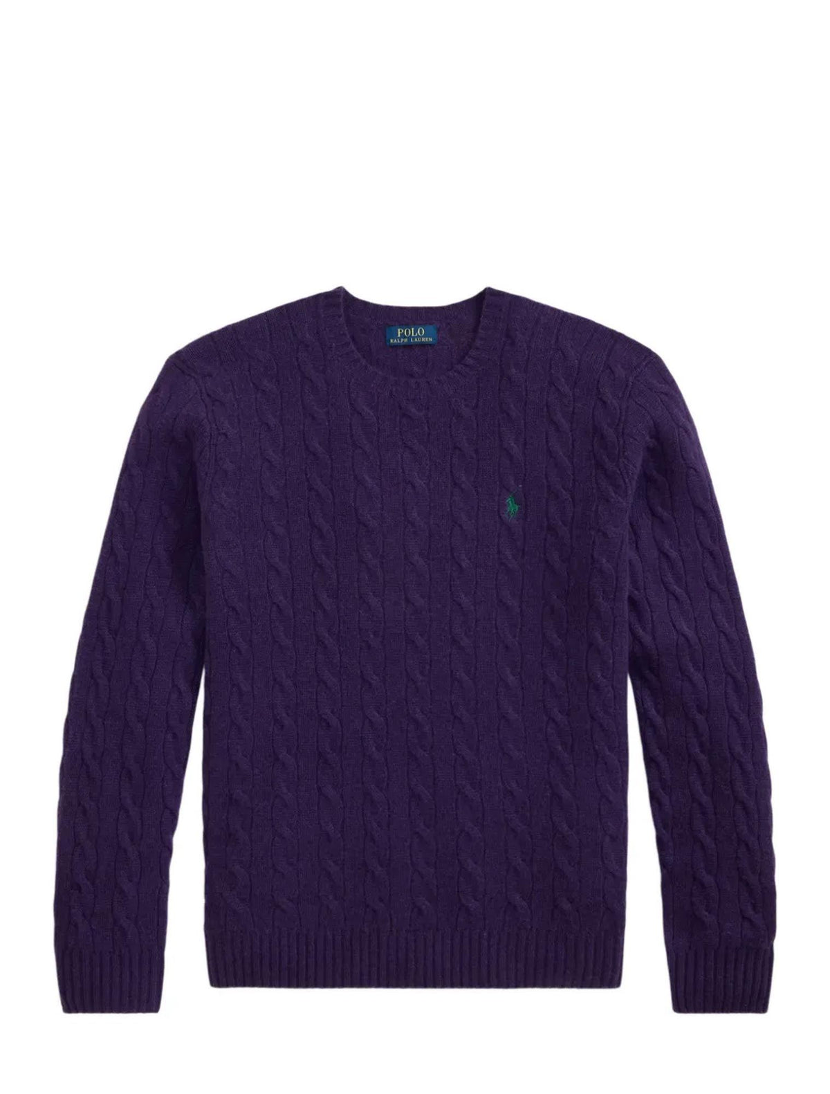 Maglia in lana e cashmere a trecce 710876762 505 POLO RALPH LAUREN 