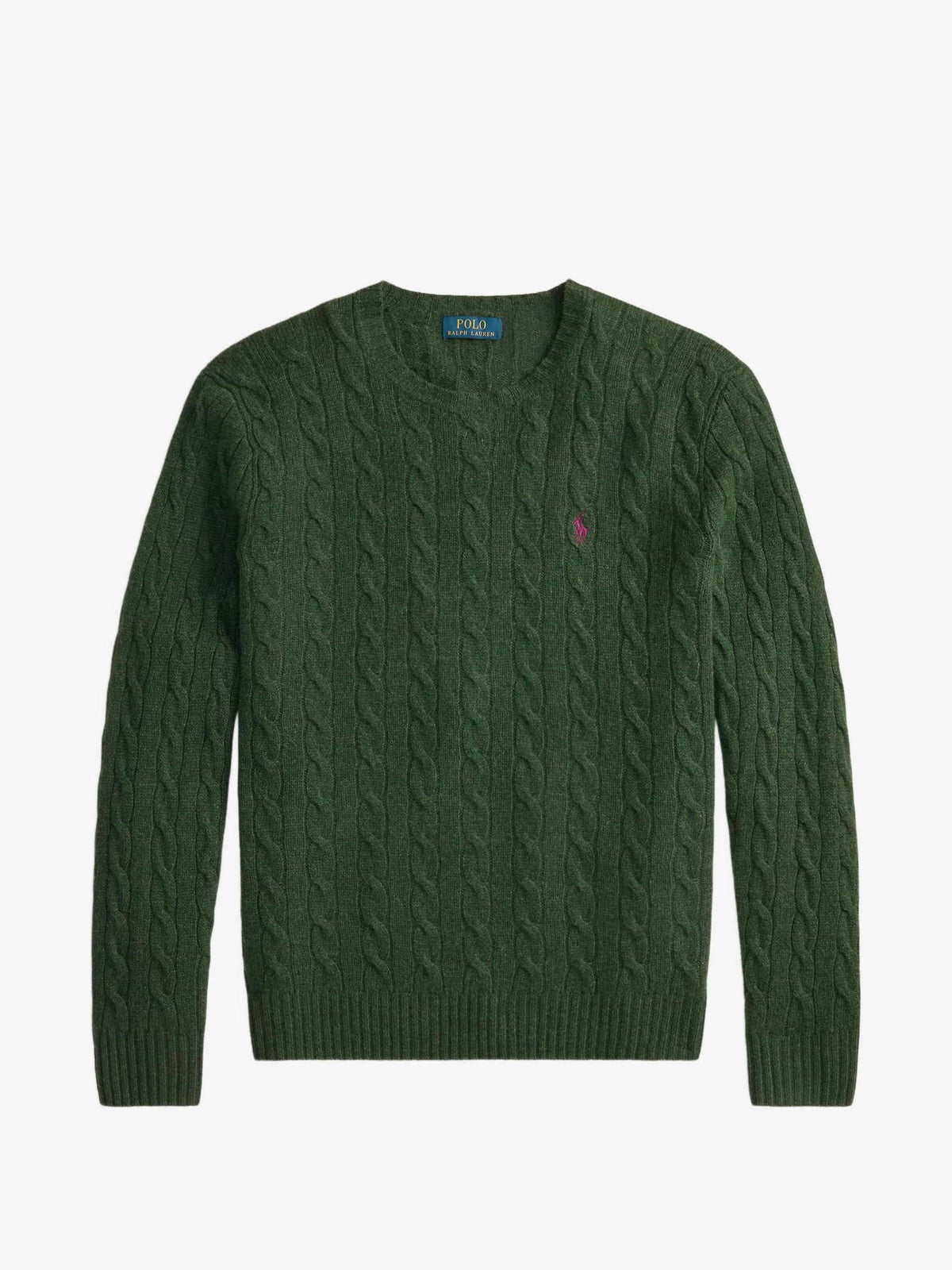 Maglia in lana e cashmere a trecce 710876762 507 POLO RALPH LAUREN 