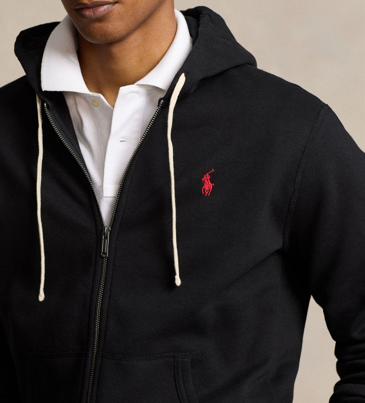Felpa con cappuccio e cerniera 710913297 001 POLO RALPH LAUREN 