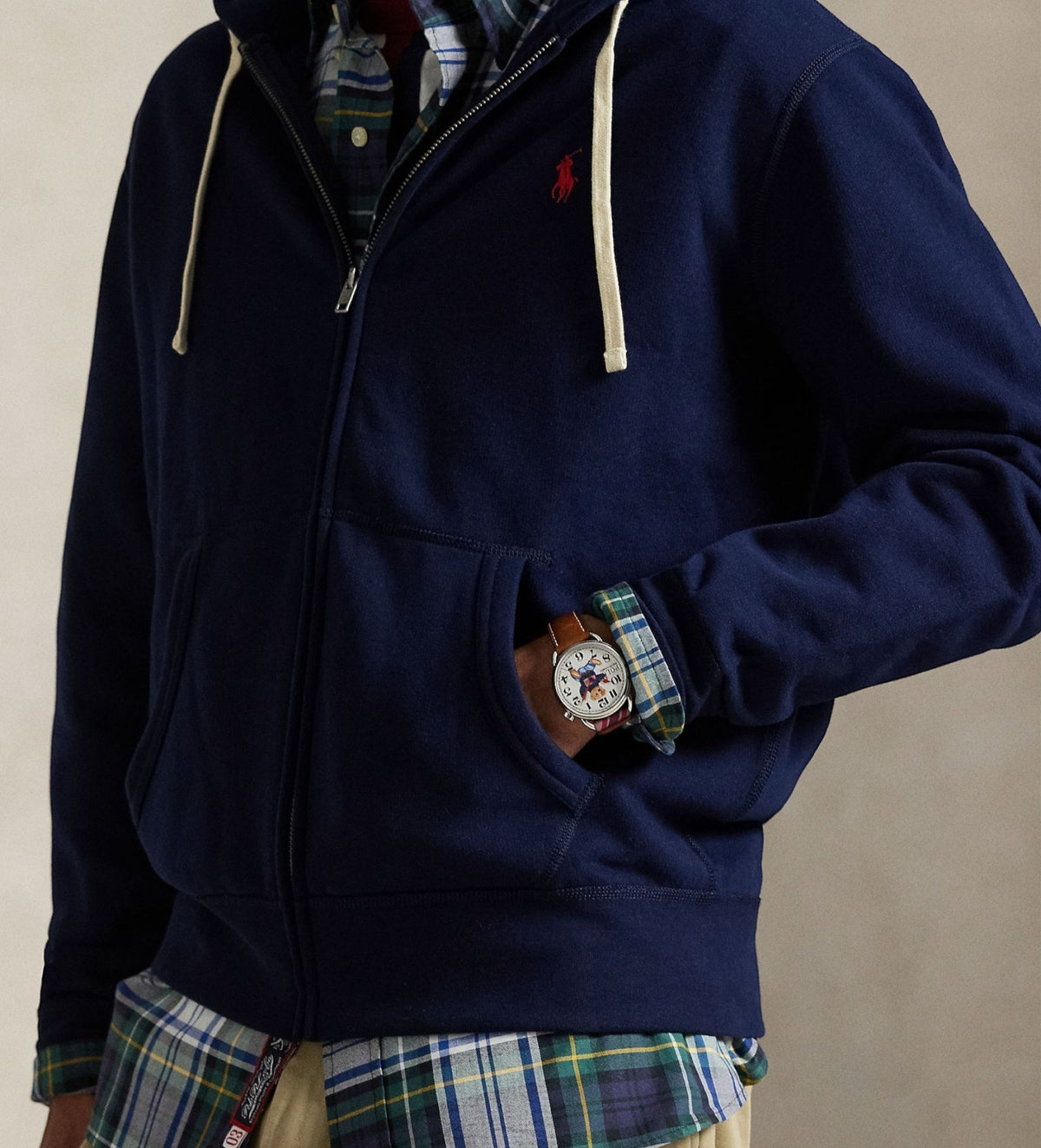 Felpa con cappuccio e cerniera 710913297 004 POLO RALPH LAUREN 