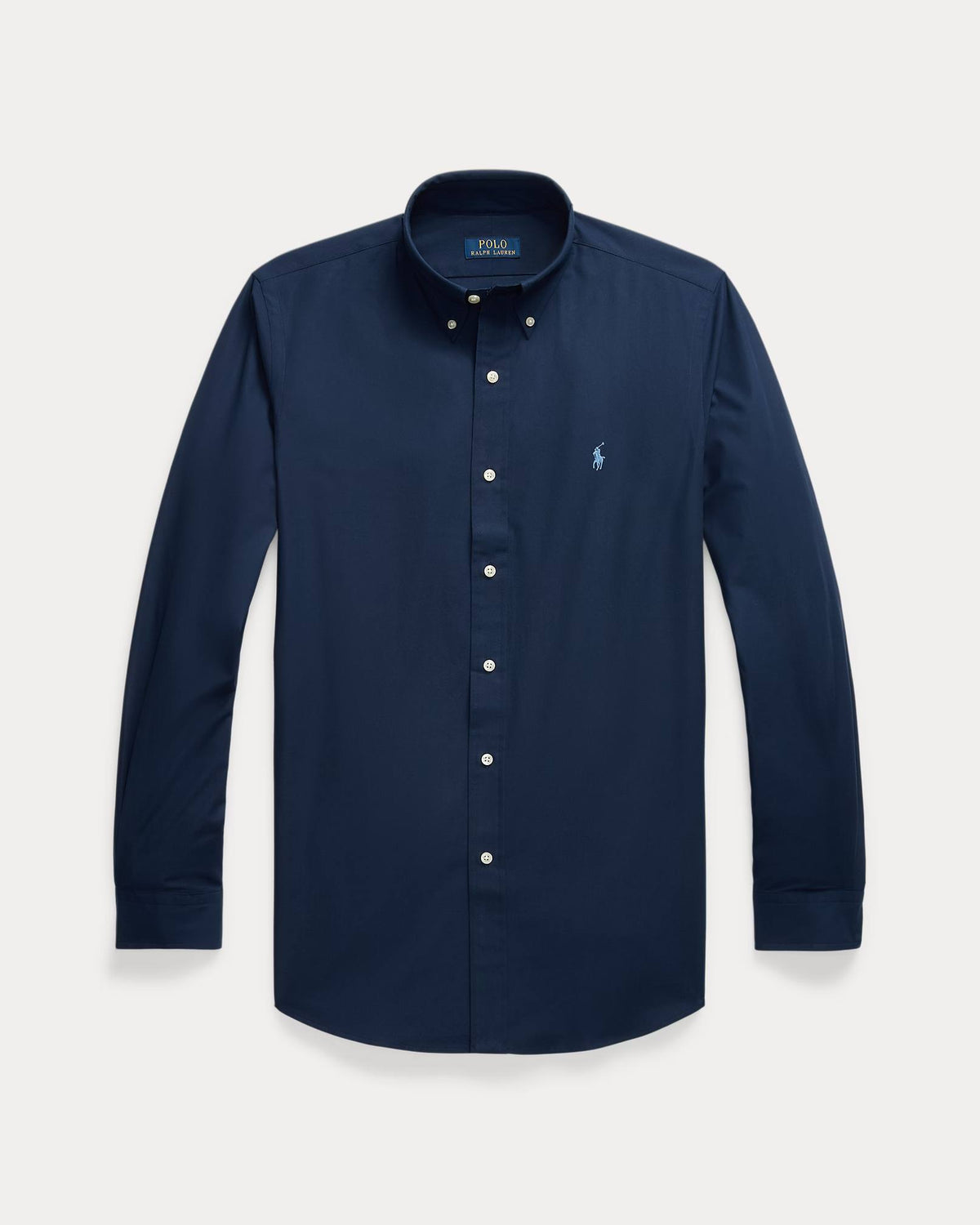 Camicia in popeline stretch Custom-Fit 710928255 001 POLO RALPH LAUREN 