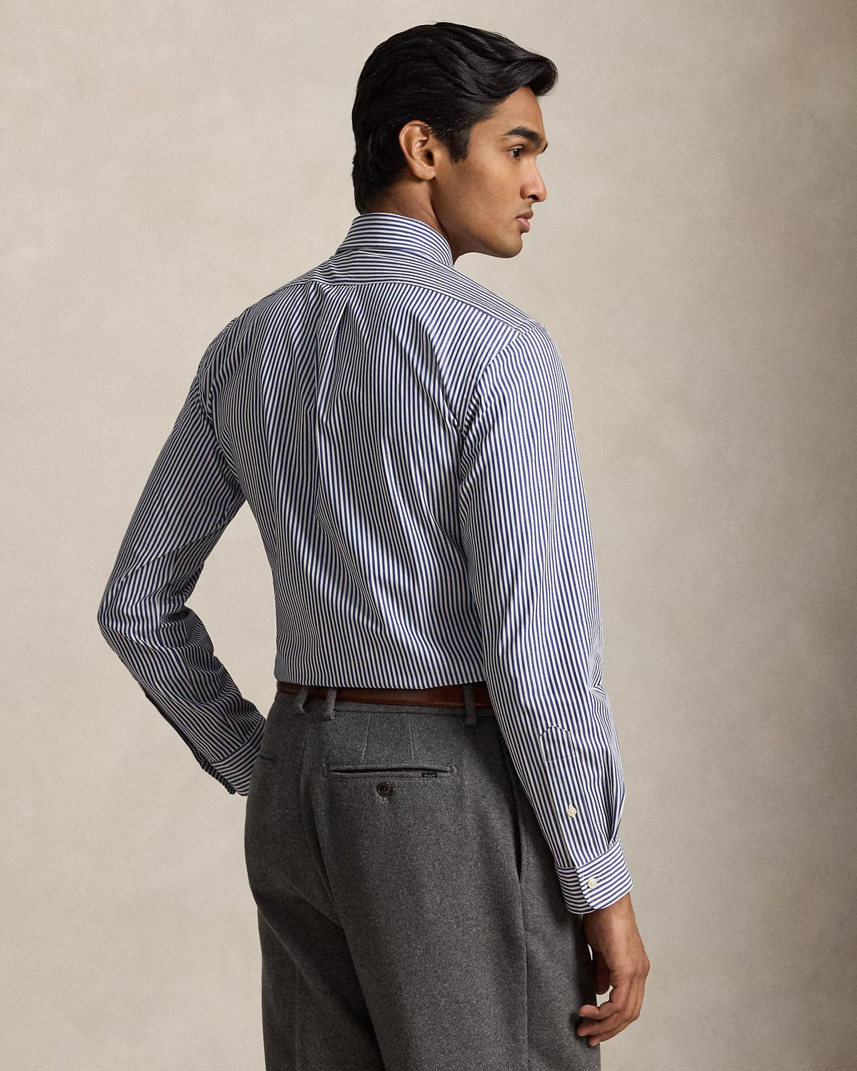 Camicia in popeline stretch a righe 710929346 011 POLO RALPH LAUREN 