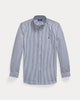 Striped stretch poplin shirt