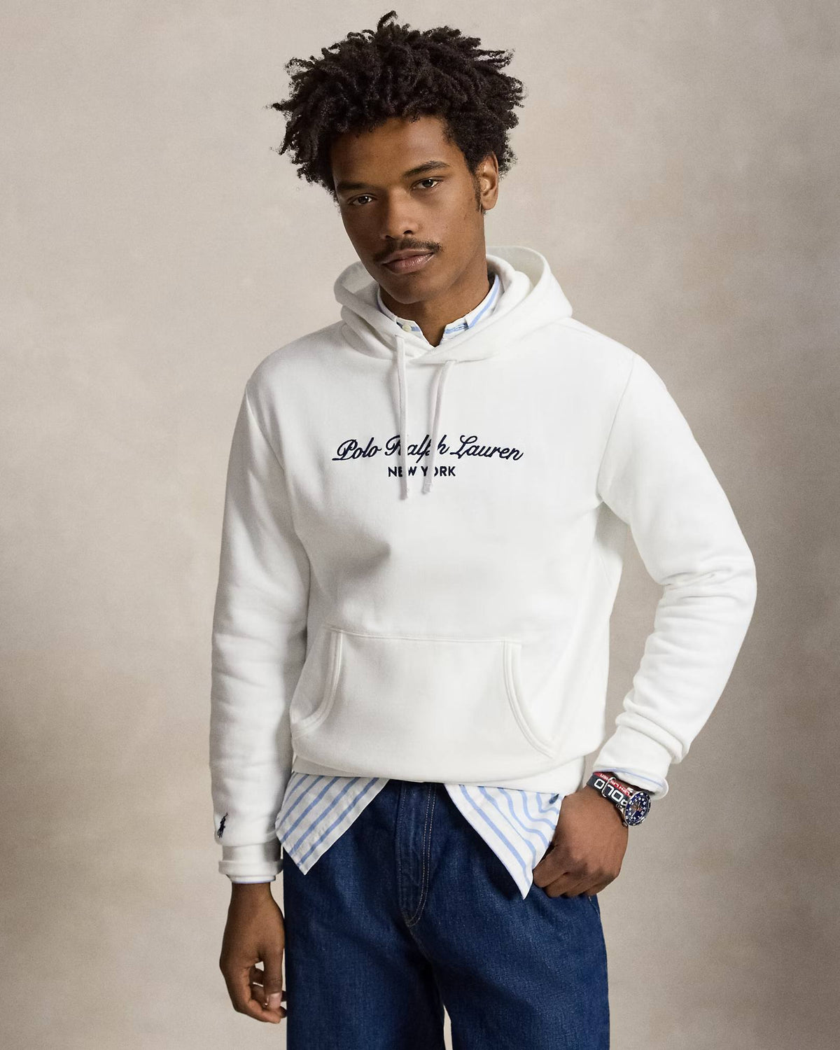 Felpa con cappuccio e logo 710B26089 003 POLO RALPH LAUREN 