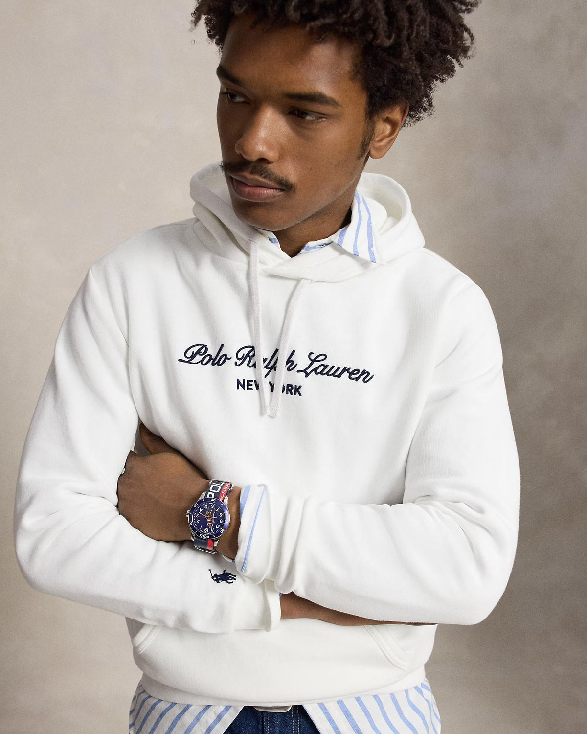 Felpa con cappuccio e logo 710B26089 003 POLO RALPH LAUREN 