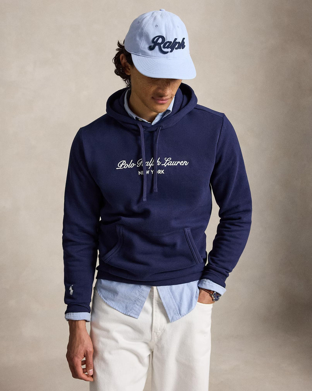 Felpa con cappuccio e logo 710B26089 004 POLO RALPH LAUREN 