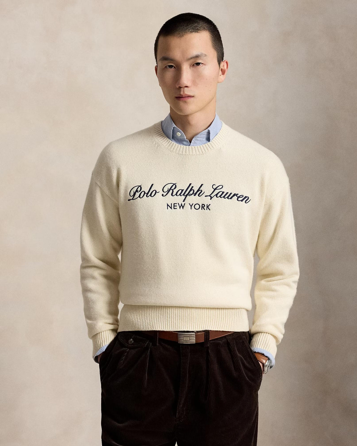 Maglia in lana e cotone Relaxed-Fit 710B26782 001 POLO RALPH LAUREN 
