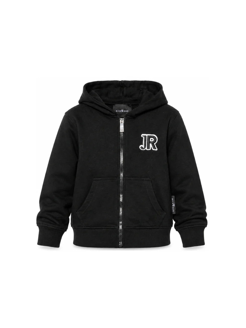 Felpa nera con zip RBA26001FE BLACK RICHMOND 