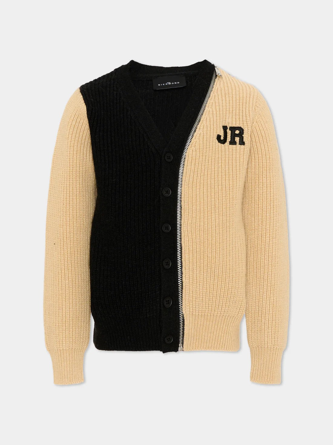 Cardigan con logo RBA26093CD KHAKIPALE RICHMOND 