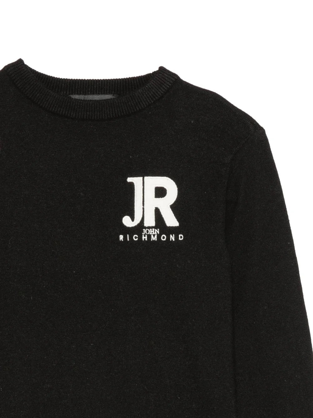 Maglione con logo ricamato RBA26168MA BLACK RICHMOND 