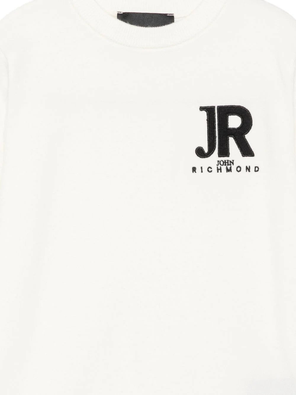 Maglione con logo ricamato RBA26168MA OFFWHITE RICHMOND 