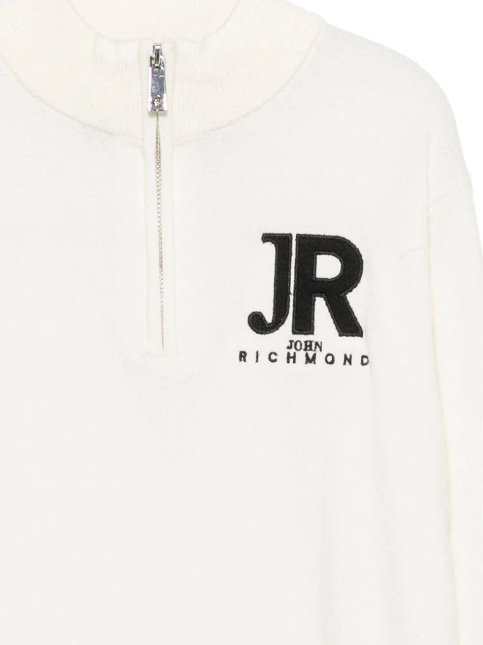 Maglione con dettaglio logo ricamato RBA26170LU OFFWHITE RICHMOND 