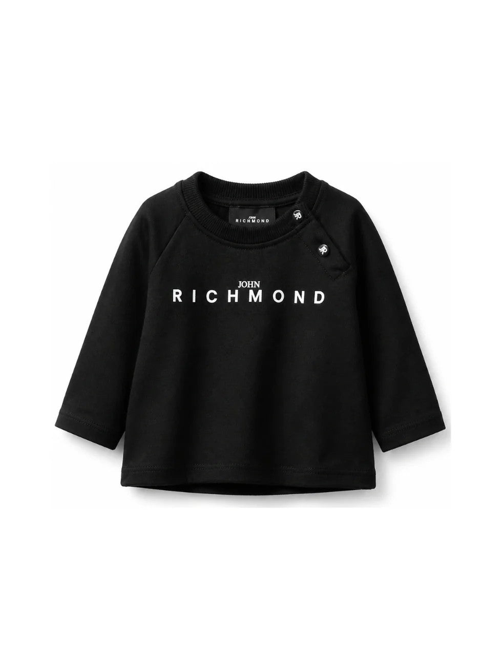 T-shirt con stampa logo sul davanti RIA26006TS BLACK RICHMOND 