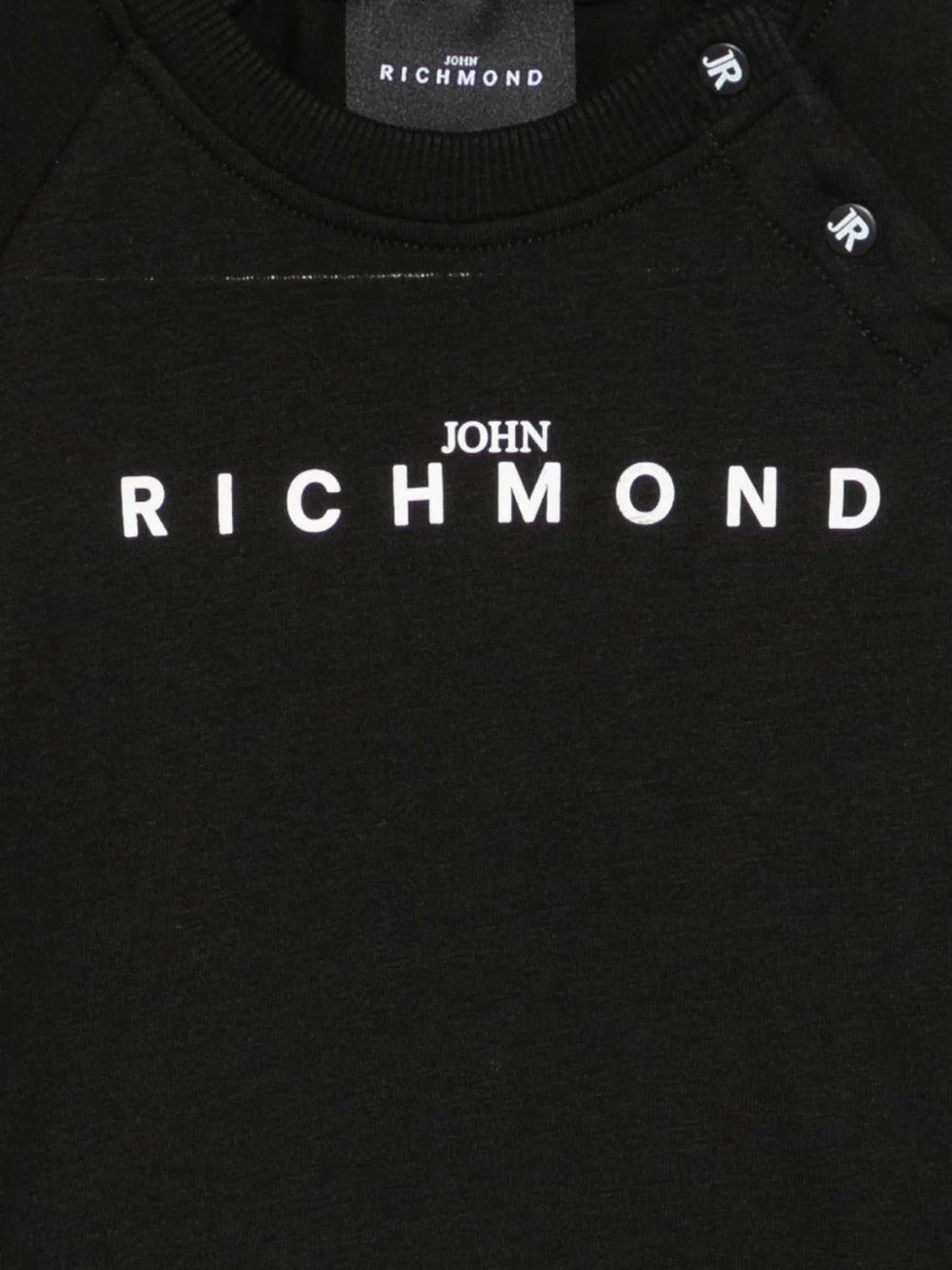 T-shirt con stampa logo sul davanti RIA26006TS BLACK RICHMOND 