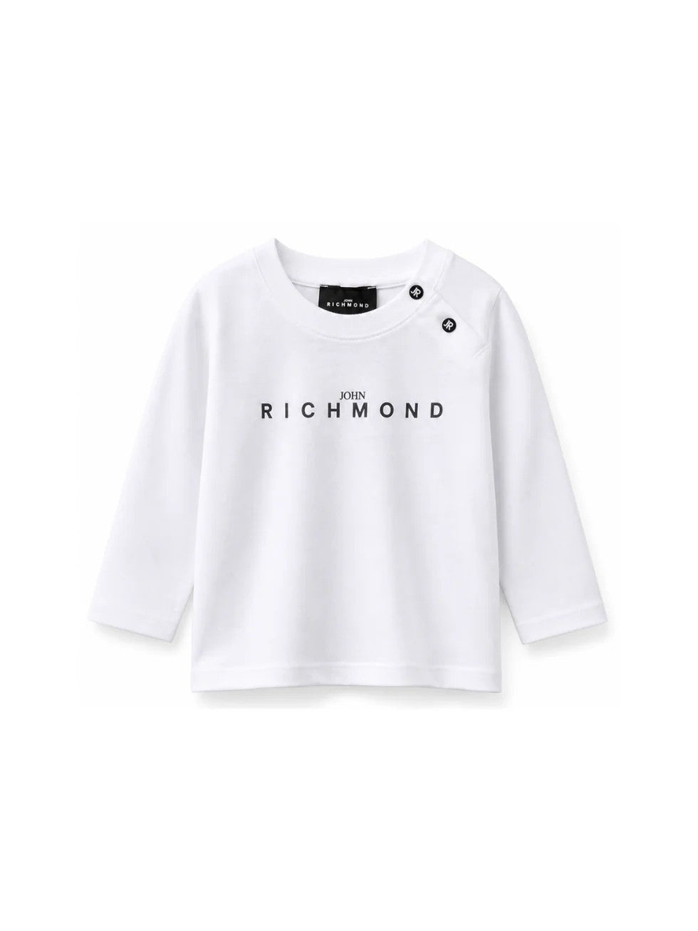 T-shirt con stampa logo sul davanti RIA26006TS WHITE RICHMOND 