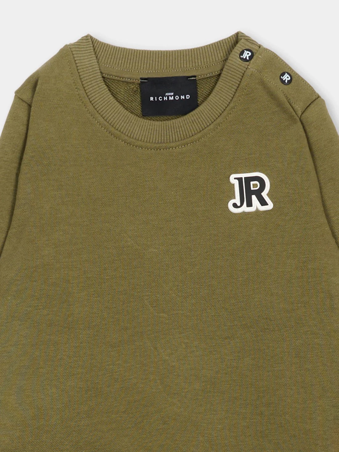 Completo sportivo verde militare con logo RIA26011CF GREENM RICHMOND 