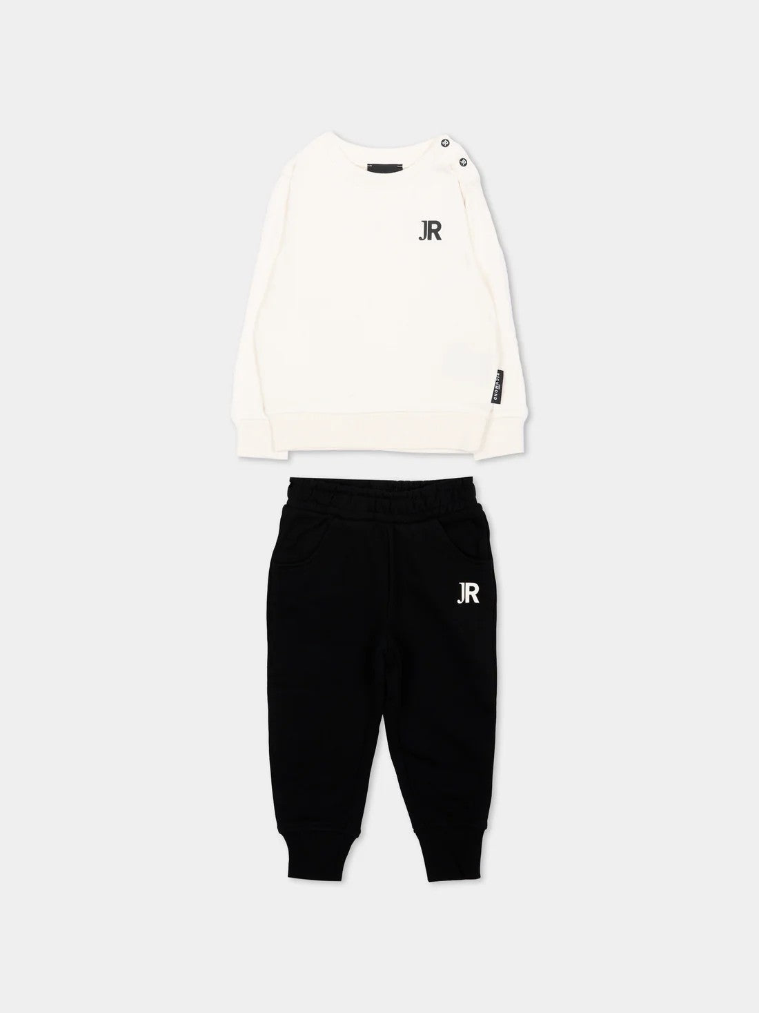 Completo sportivo avorio con logo RIA26011CF OFFWHITE RICHMOND 