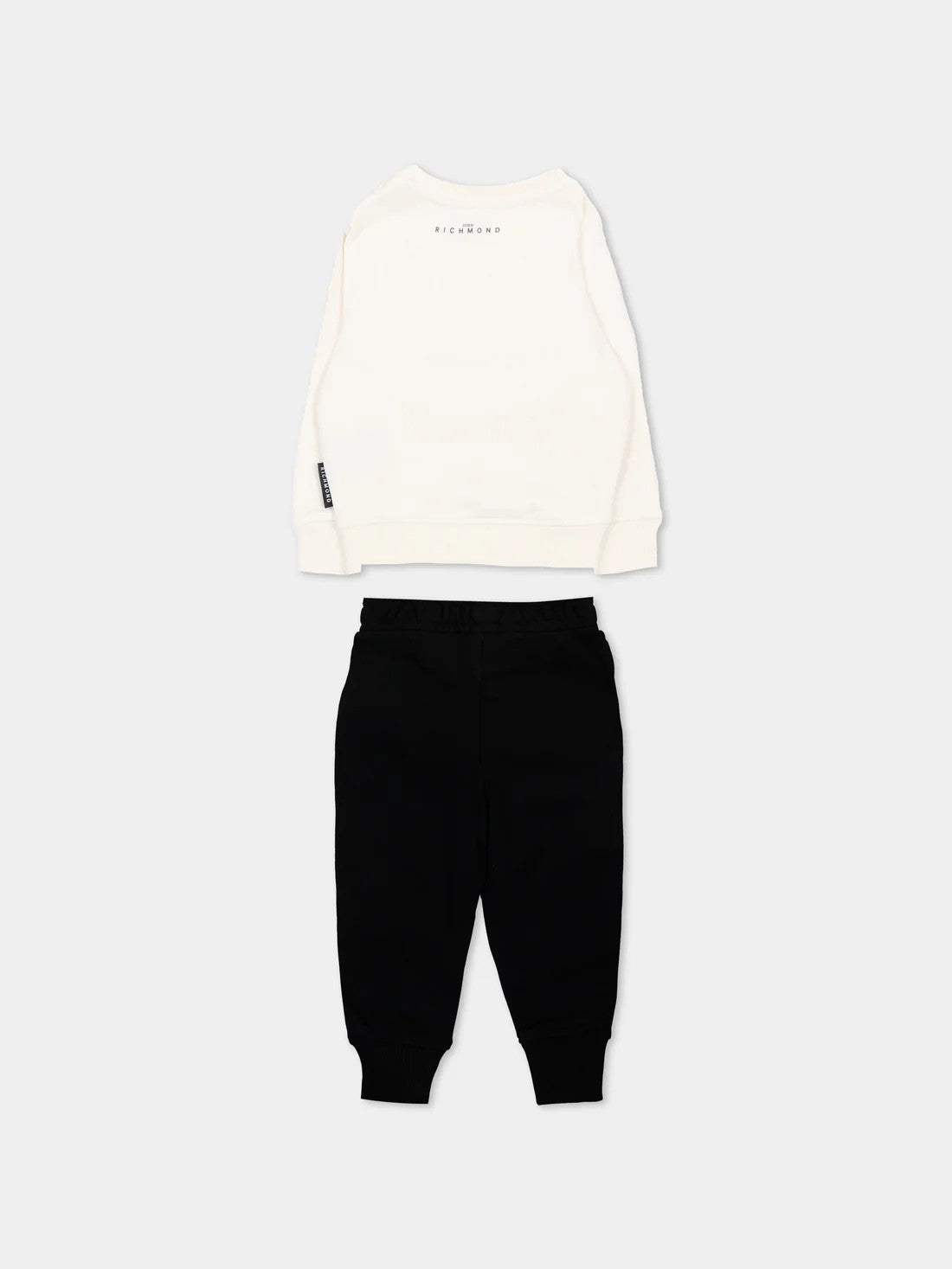 Completo sportivo avorio con logo RIA26011CF OFFWHITE RICHMOND 