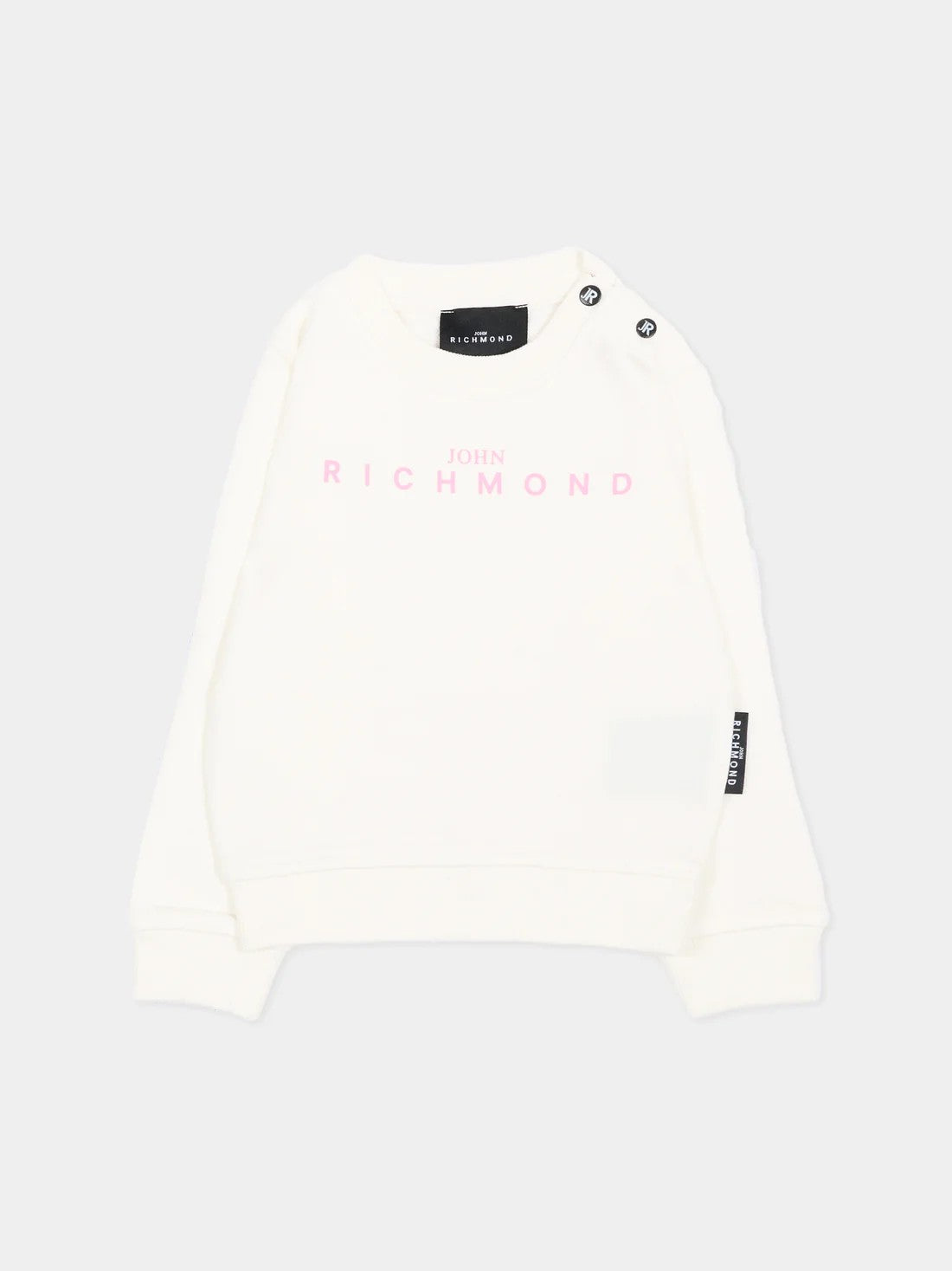 Felpa avorio con logo RIA26023FE OFFWHITE RICHMOND 