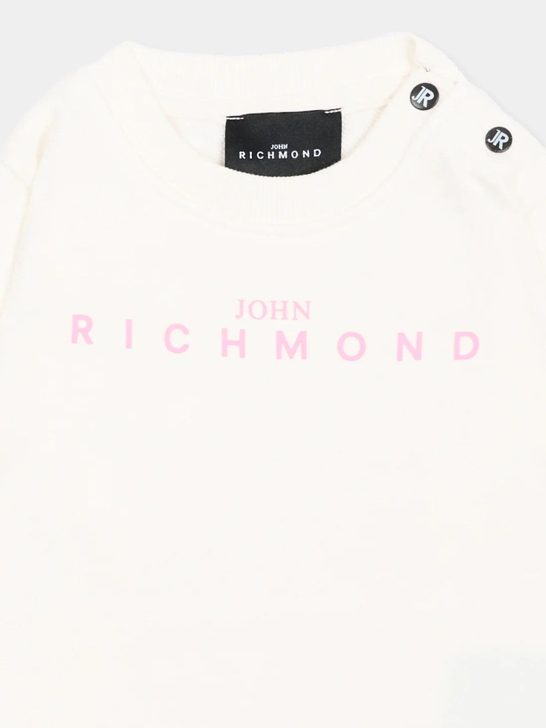 Felpa avorio con logo RIA26023FE OFFWHITE RICHMOND 