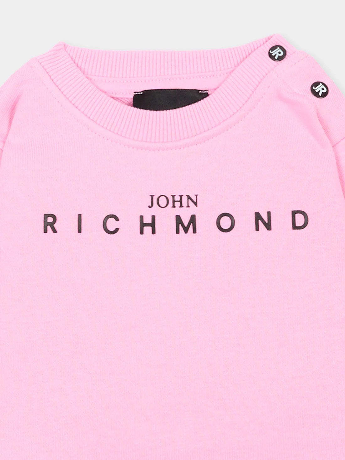 Felpa rosa con logo RIA26023FE PINKBEG RICHMOND 
