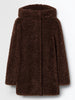 Lamb hood wom jacket