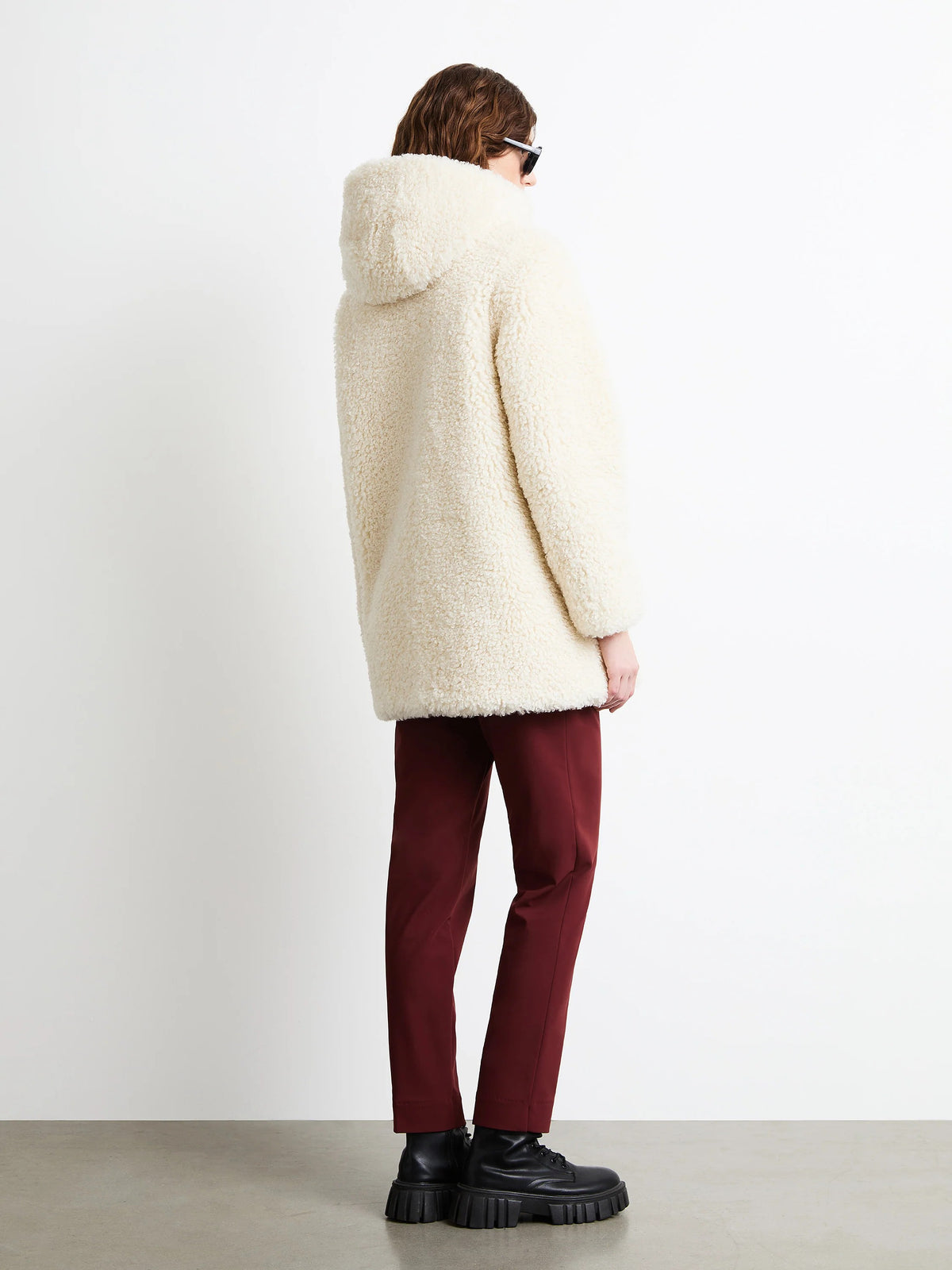 Lamb hood wom jacket W26571 85 RRD 