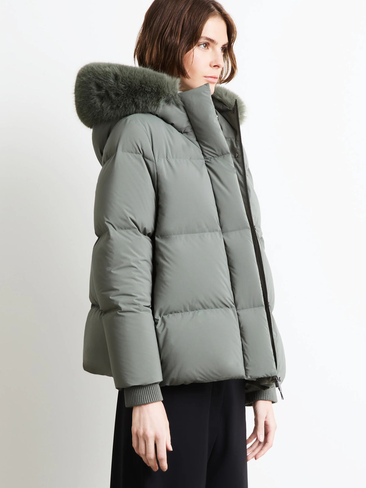 Fly tubic hood fur wom jacket W26583F 85 RRD 